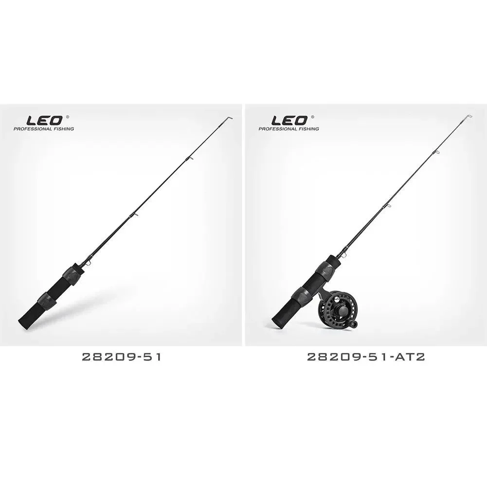 Elegant LEO 51cm Ice Fishing Rod Reel Combo – Portable Winter Fishing Pole Comfortable