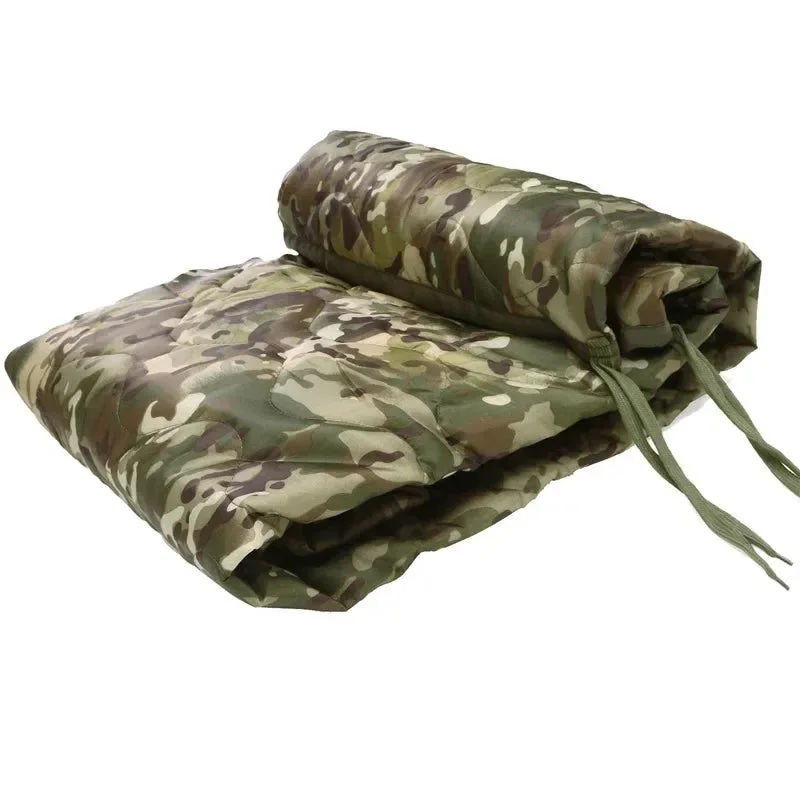 Clean Military Tactical Poncho Liner – Water Repellent Woobie Blanket for Camping Survival Functional