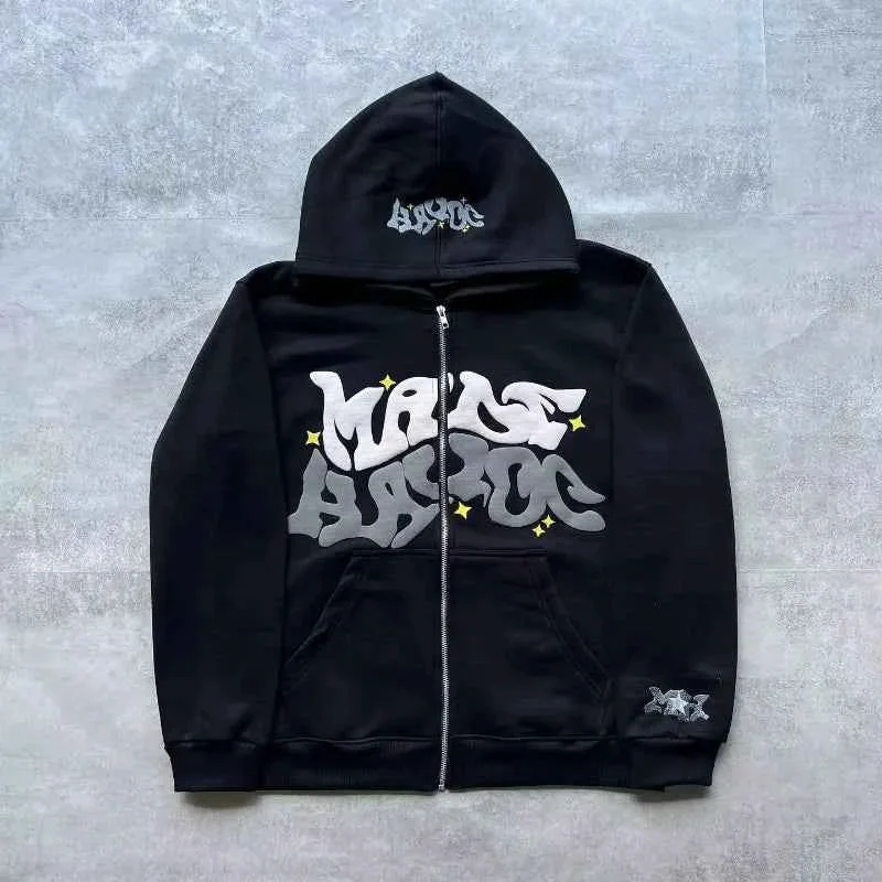 Reliable MASS ASPECT Graphic Hoodie Bold Streetwear Zip-Up Optimized