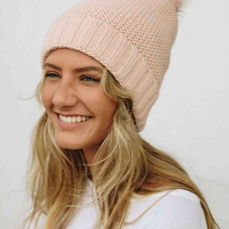 Optimized Soft Knit Pom Beanie – Warm Stretchable Winter Hat Refined