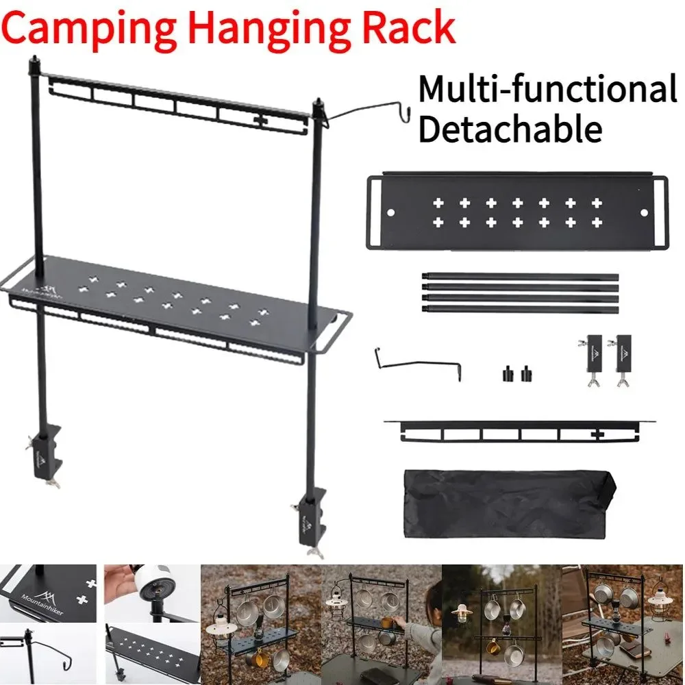 Efficient MountainHiker Camping Lantern Stand – Detachable Aluminum Alloy Tabletop Ground Light Holder for Camping BBQ Hiking Optimized