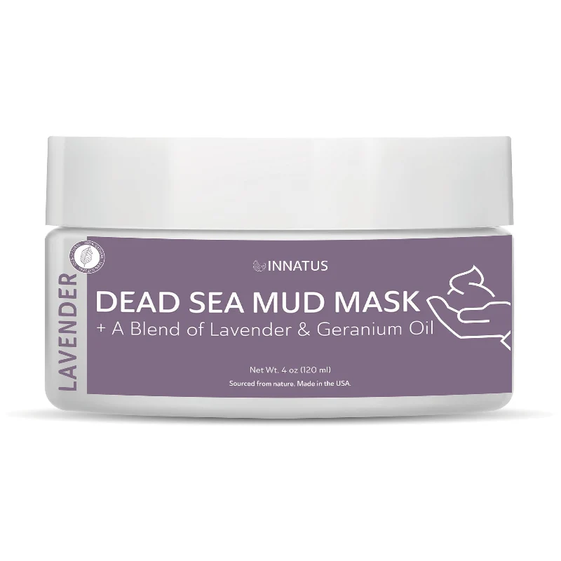 Excellent Lavender Dead Sea Mud Mask by Innatus – With Lavender Geranium Oil Smooth