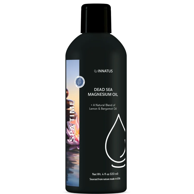 High-Performance Spa Time Dead Sea Magnesium Oil by Innatus – With Lemon Rosemary Oil Blend Original Design