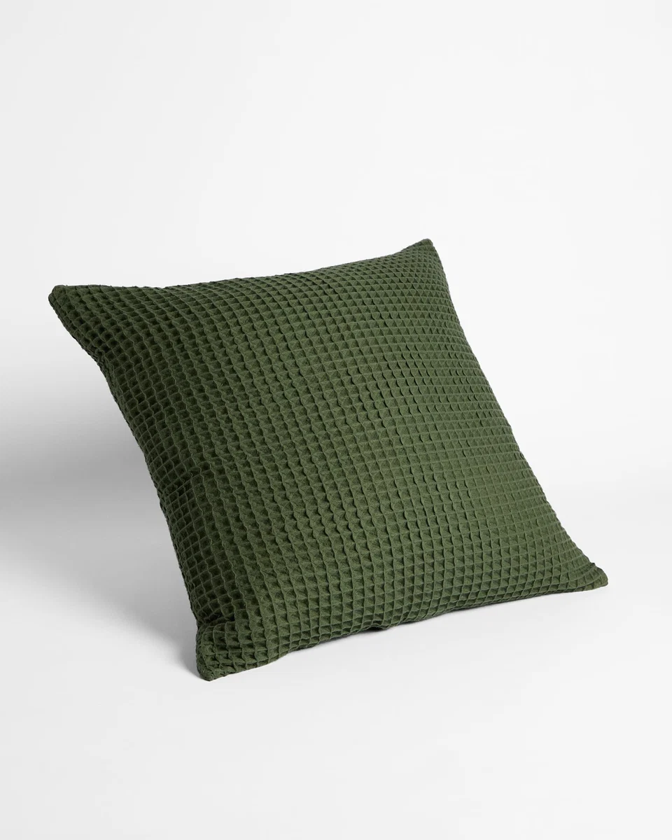 Effective Foxford Honeycomb Cushion Green- Large Detailed