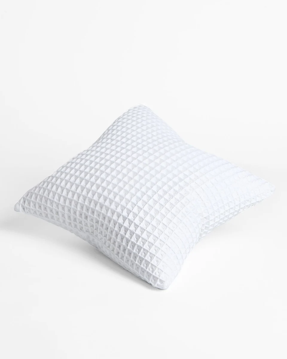 Excellent Foxford Honeycomb Cushion White- Small Top-Quality