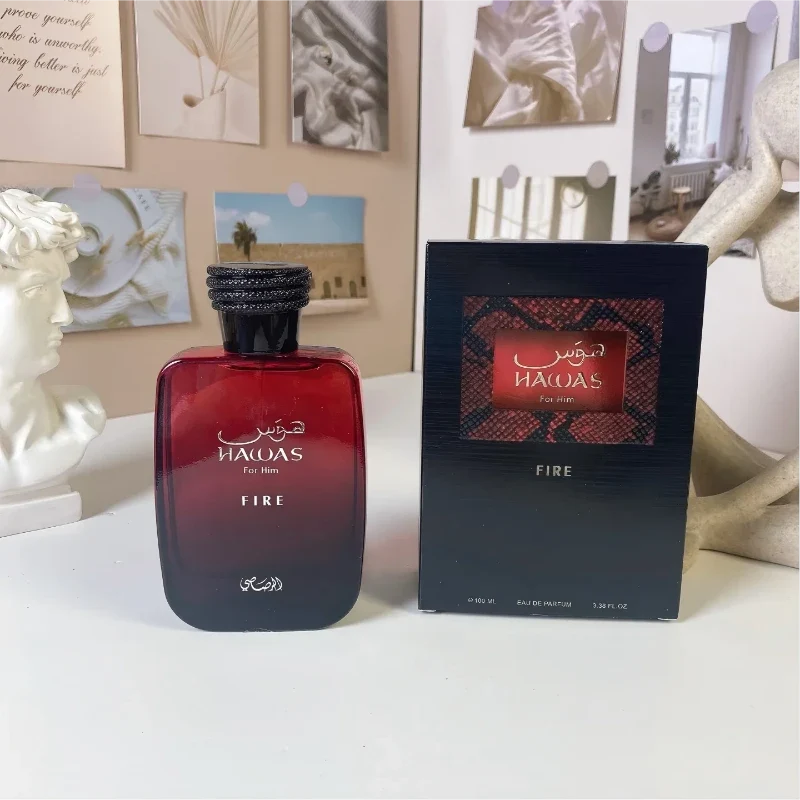 Innovative HAAQAS Fire For Him Eau de Parfum 90ml – Red Black Men s Perfume Smooth