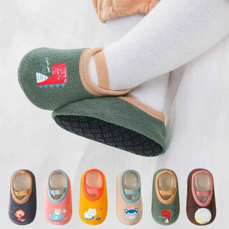 Selected Newborn Baby Soft Indoor Slippers Anti-Slip Rubber Sole First Walker Shoes Environmentally Friendly