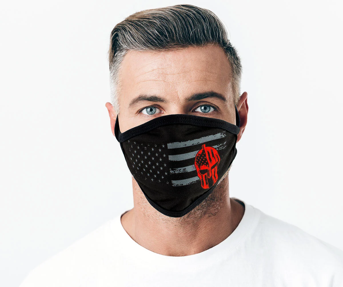 Contemporary Milwaukee Leather FMD1018 Men’s ‘USA Gladiator’ 100 Cotton Protective Face Mask with Optional Filter Pocket Exceptional