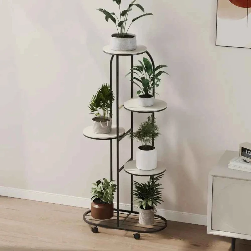 Crafted 4 5 Tier Metal Plant Stand Indoor Outdoor Flower Pot Display Shelf Healthy