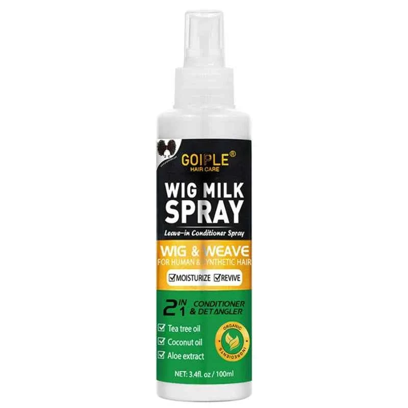 Reliable GOIPLE Wig Milk Spray 100ml Moisturizing Leave-In Conditioner Spray for Synthetic Hair Wigs Next-Generation