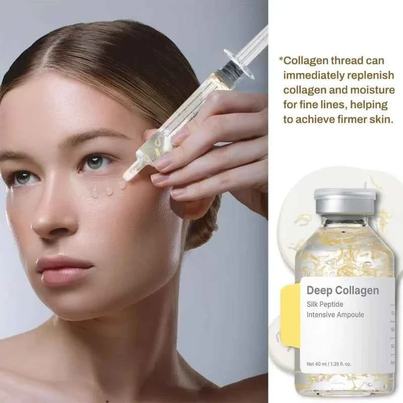 Official KOEC Silk Peptide Intensive Lifting Ampoule – Collagen Facial Serum with 30-Peptide Complex and Precision Applicator Functional