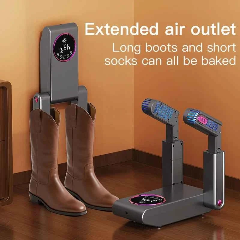 Green New Electric Shoe Dryer Machine with Deodorizing Sterilizing Function Adjustable Timing Extension Footwear Dryer for Home Use Proven