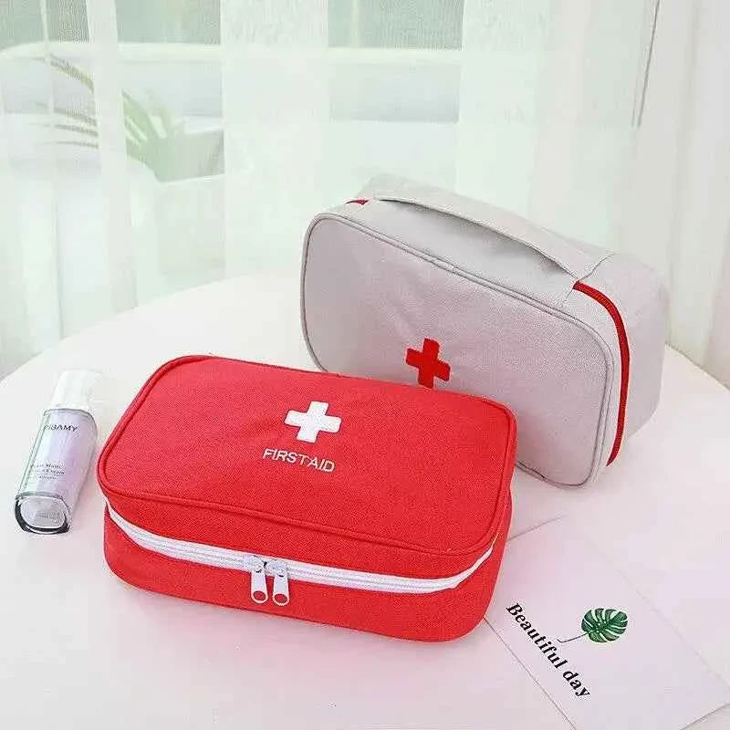 High-End Portable Medium First Aid Pouch Empty Medical Supply Bag for Car Emergency and Survival Kits Stylish