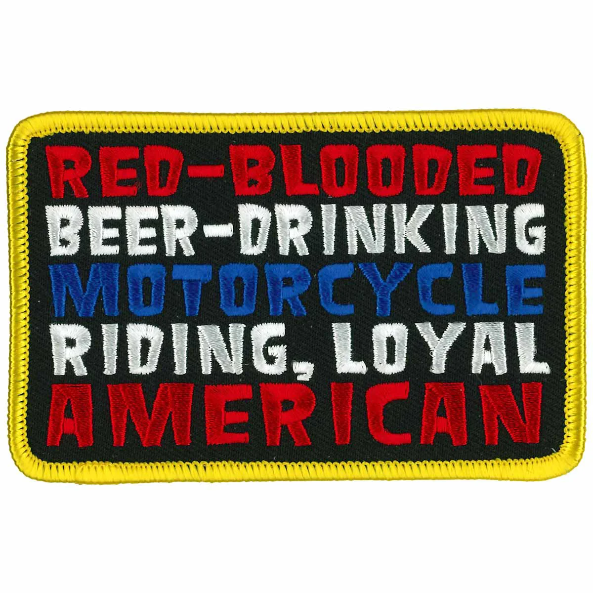 Exclusive Hot Leathers PPW1021 4 Inch Red Blooded Patch Safe