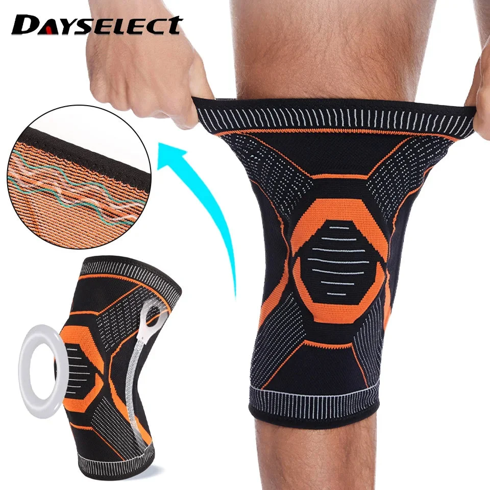 Convenient Silicone Spring Sports Knee Pads – Anti-Slip Knee Support for Hiking Cycling Climbing World-Class