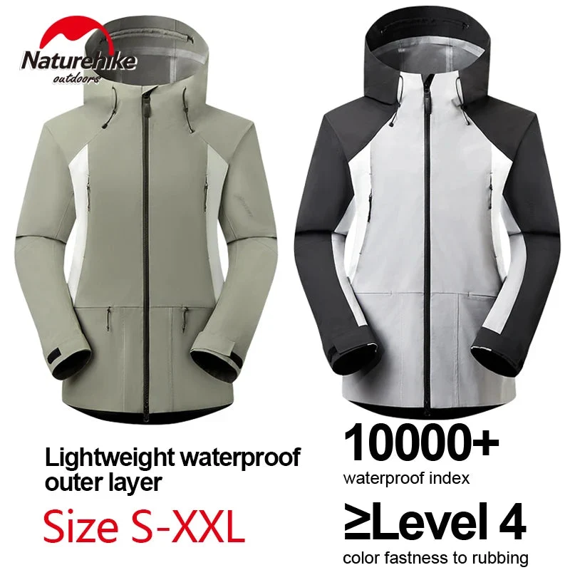 Exclusive Waterproof Hardshell Hiking Jacket Windbreaker Raincoat Genuine
