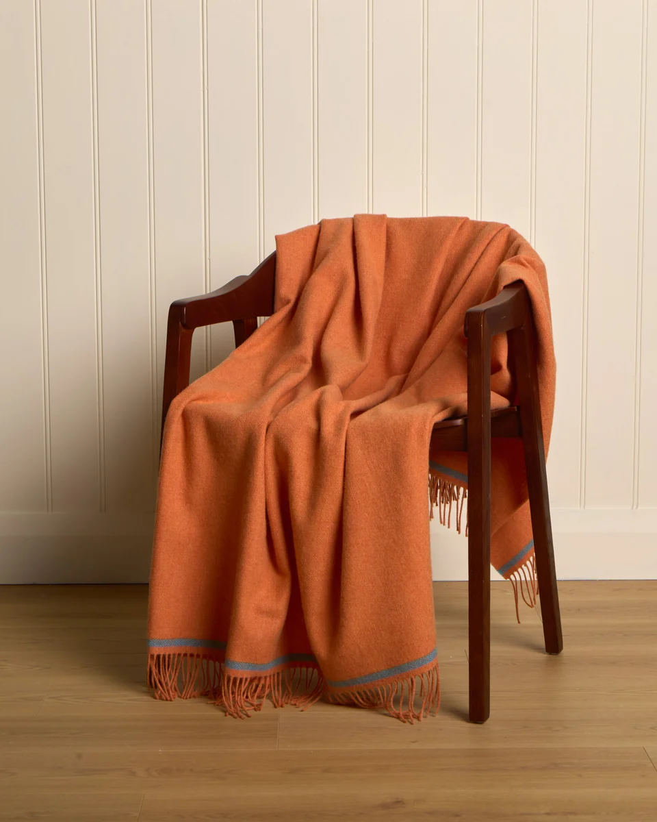 Stylish Foxford Dara Lambswool Throw Fine Crafted