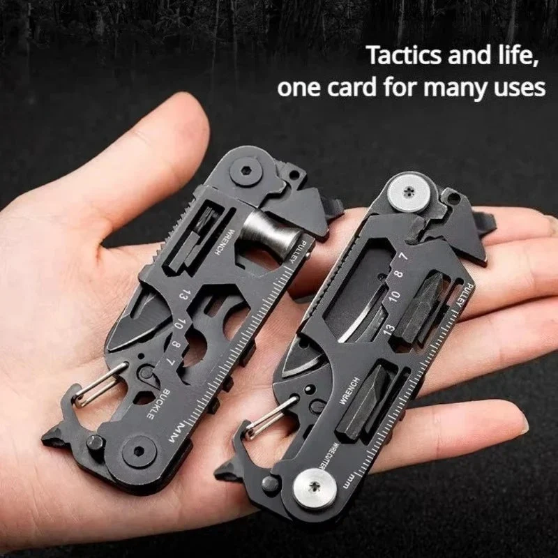 Sophisticated Multifunctional EDC Outdoor Tool Card Stainless Steel Pocket Versatile