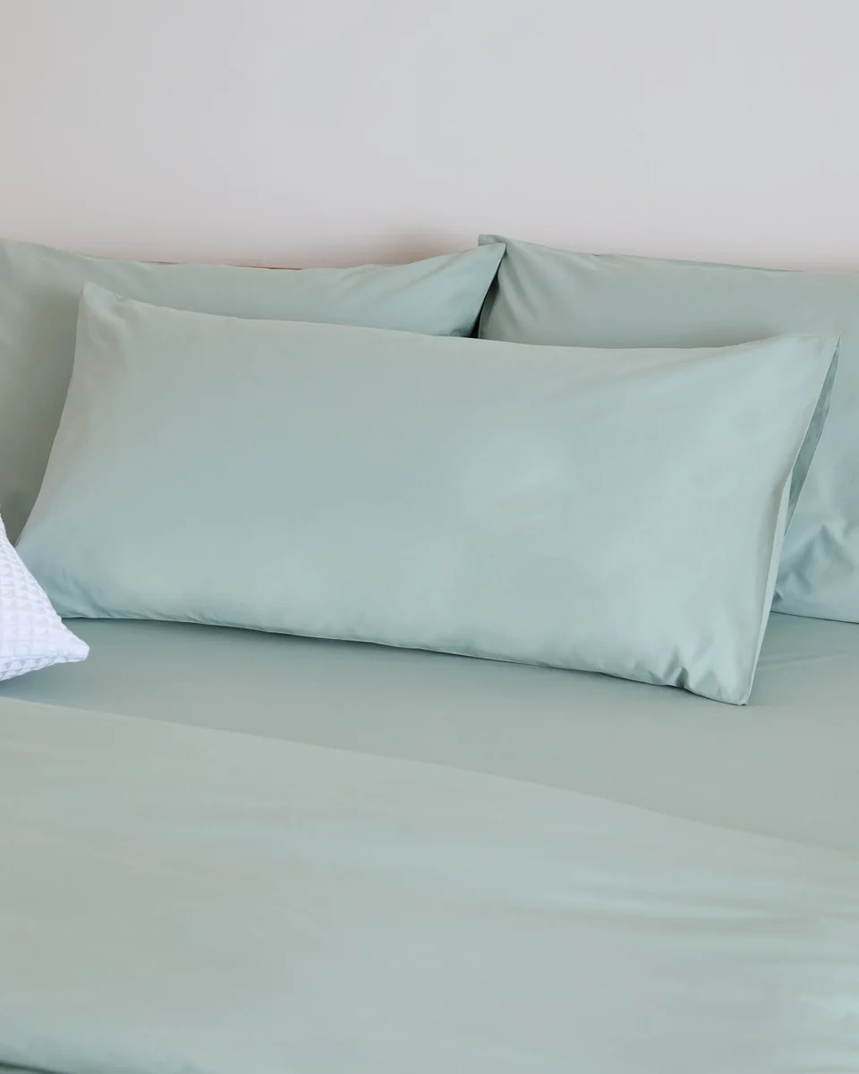 Detailed Foxford King Size Pillowcase Pair- Evelyn Sage Durable
