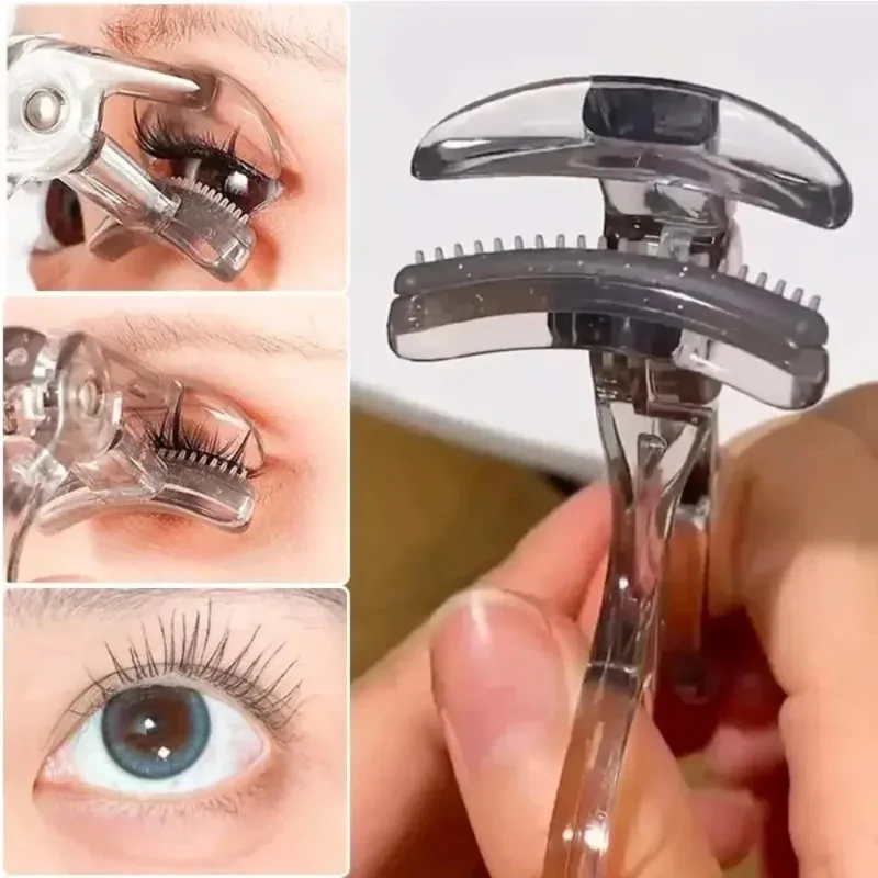 Contemporary Dual-Type Eyelash Curler with Comb – Wide Partial Clip Options for Natural Curl Easy-to-Use