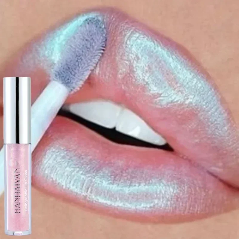 Clean 6 Colors Laser Holographic Lip Gloss – Mermaid Glitter Waterproof Metallic Liquid Lipstick Environmentally Friendly