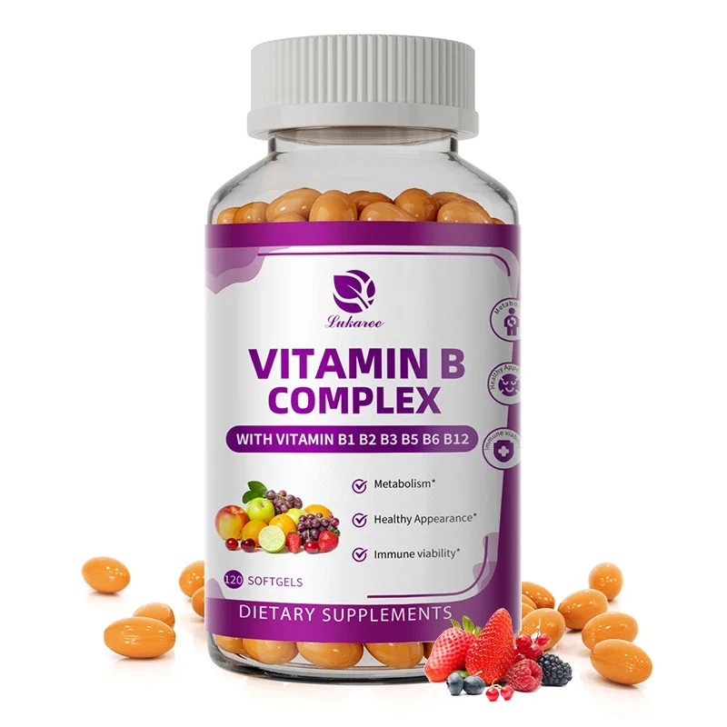 Smart LUKAREE Vitamin B Complex for Men Women with Biotin Folic Acid – Metabolism Energy Nerve Blood Support Responsible