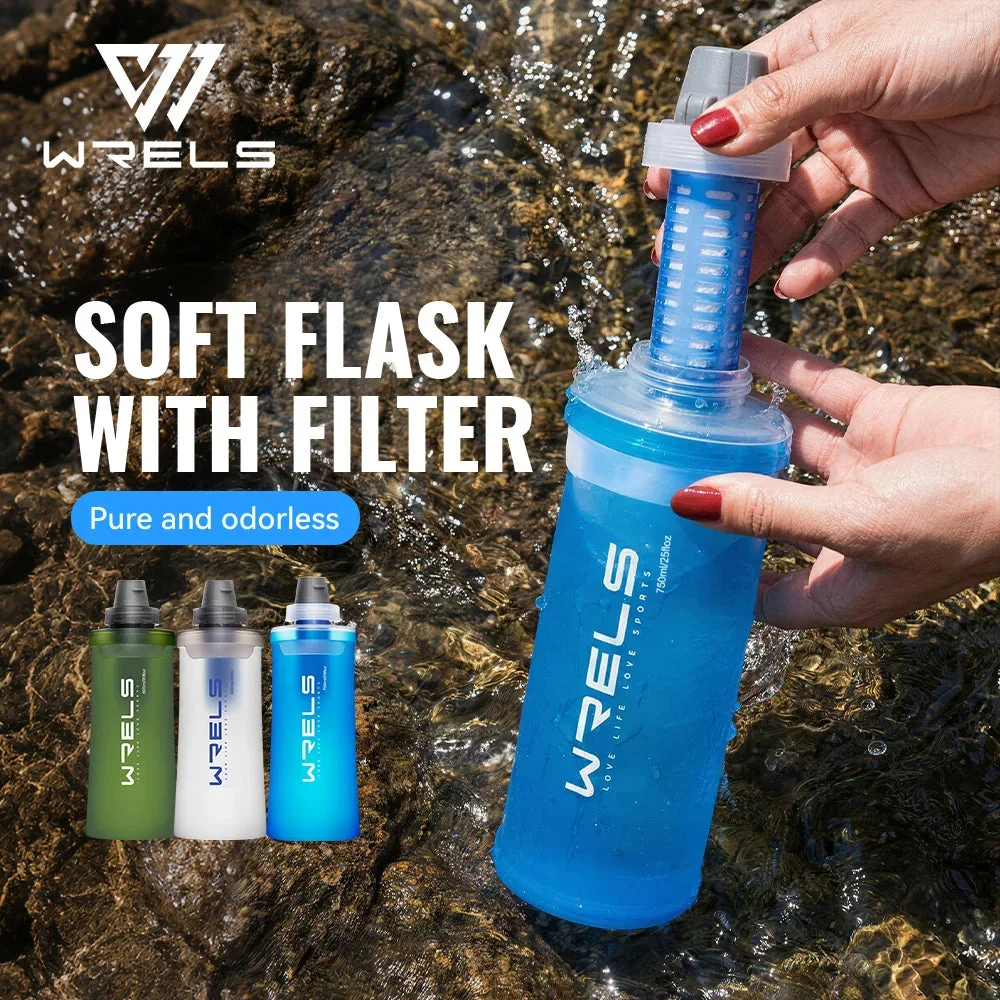 Fast Ultralight Collapsible Water Bottle Filter BPA- 1000ml Refined