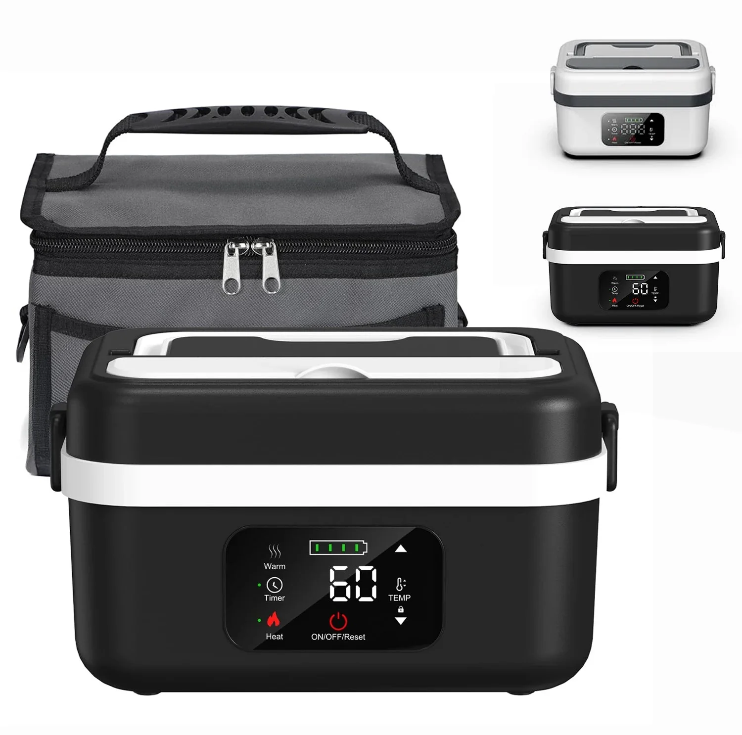 Natural Wireless Electric Lunch Box – 8000mAh Battery 60W Heating 1L Stainless Steel Warmer Wireless Electric Lunch Box – 8000mAh Battery 60W Heating 1L Stainless Steel Food Warmer Traditional