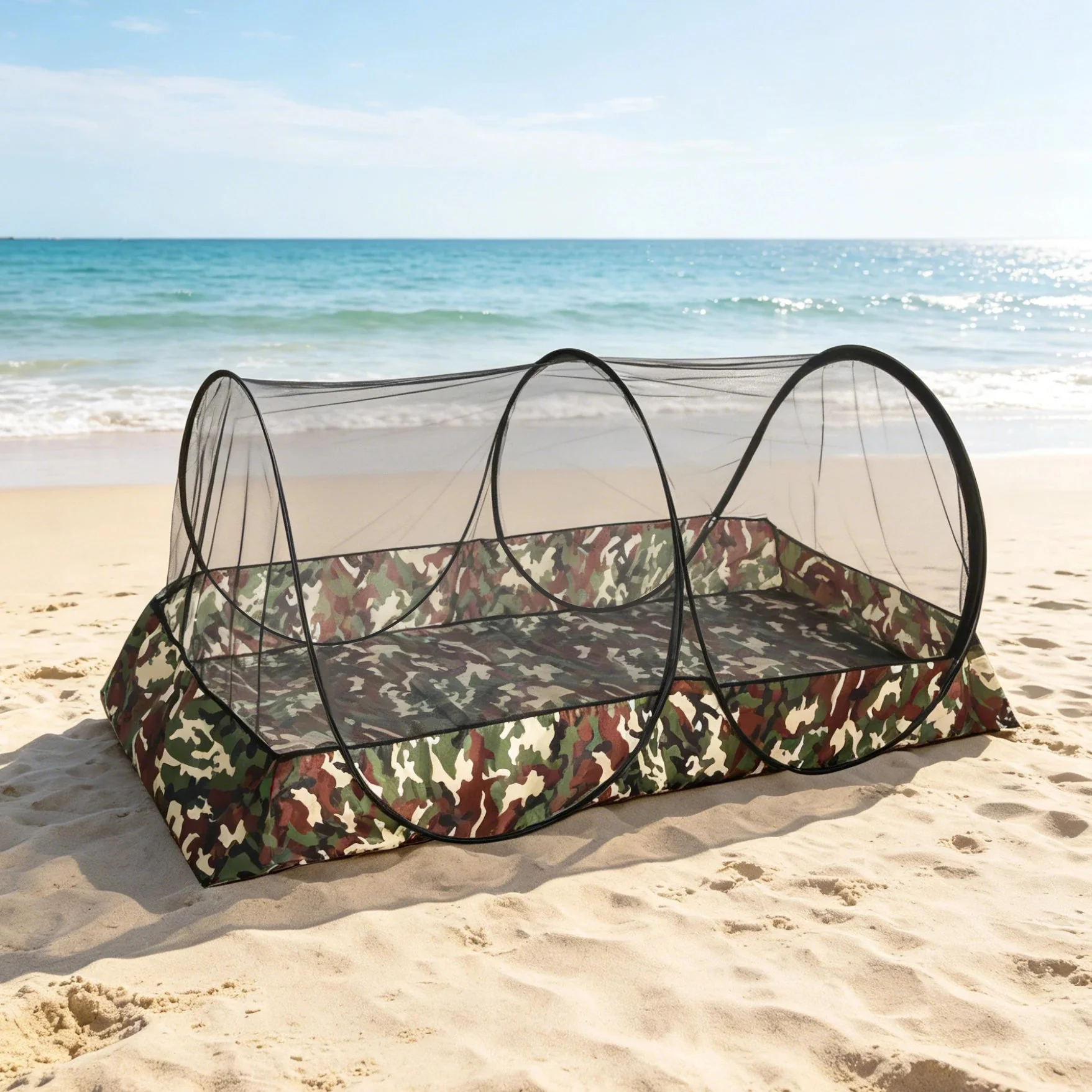 World-Class Pop-Up Mosquito Net Camping Tent – 2-Person Insect-Proof Shelter for Outdoor Travel Cycling Original