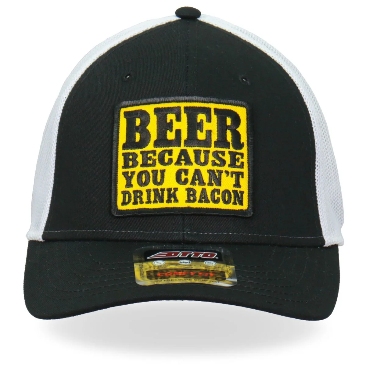 Smart Hot Leathers GSH1024 Can’t Drink Bacon Trucker Hat Certified