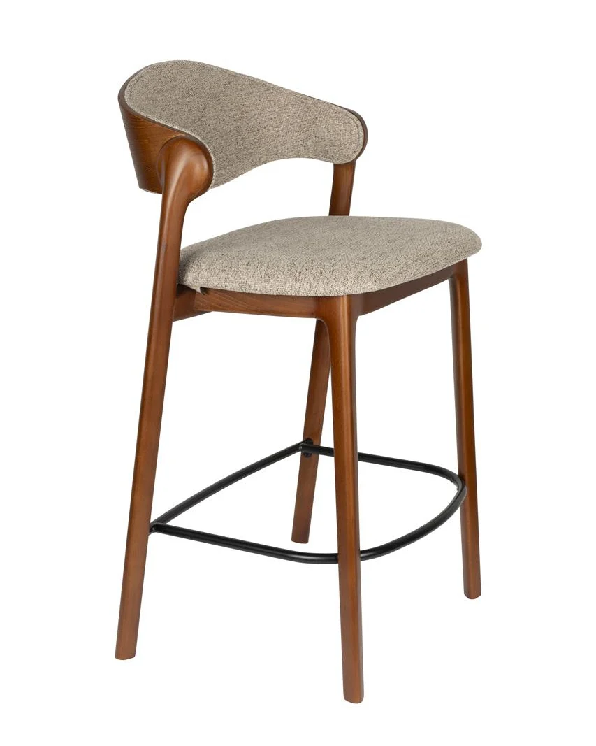 Carefully Designed Counter Stool Babington- Walnut Artisan