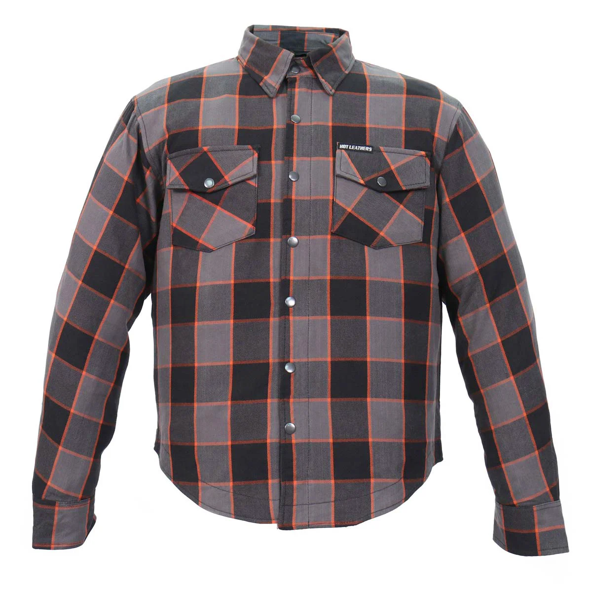 Healthy Hot Leathers JKM3010 Men’s Multi-Color CE Armored Flannel Motorcycle Shirt Jacket – Aramid Fiber Reinforced Dependable