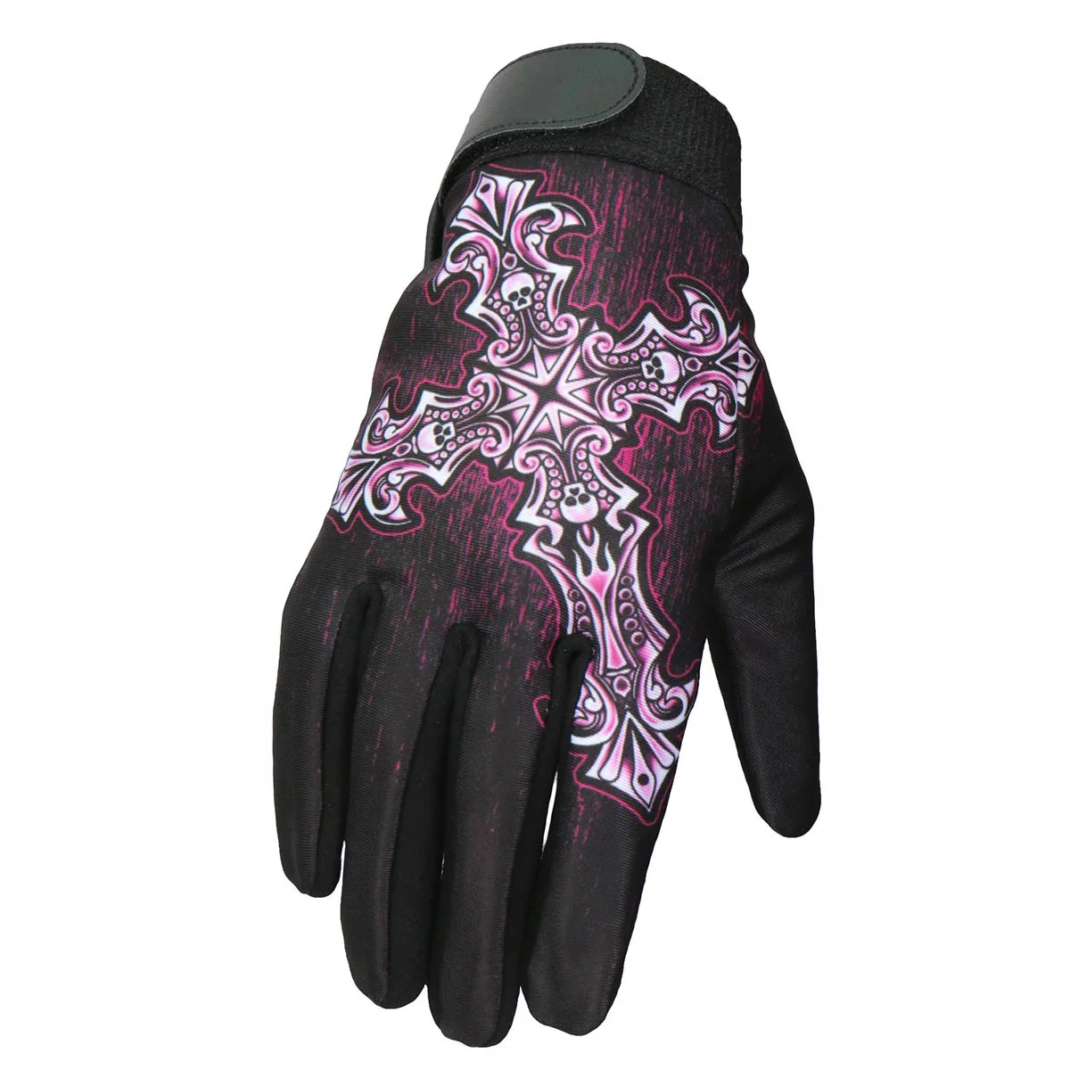 Minimalist Hot Leathers GVL3001 Women’s ‘Sublimated’ Textile Mechanic Gloves Durable