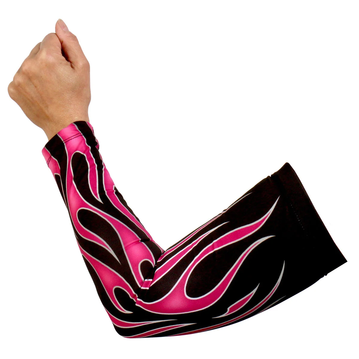Authentic Hot Leathers ARM1008 Flames Pink Arm Sleeve Smart