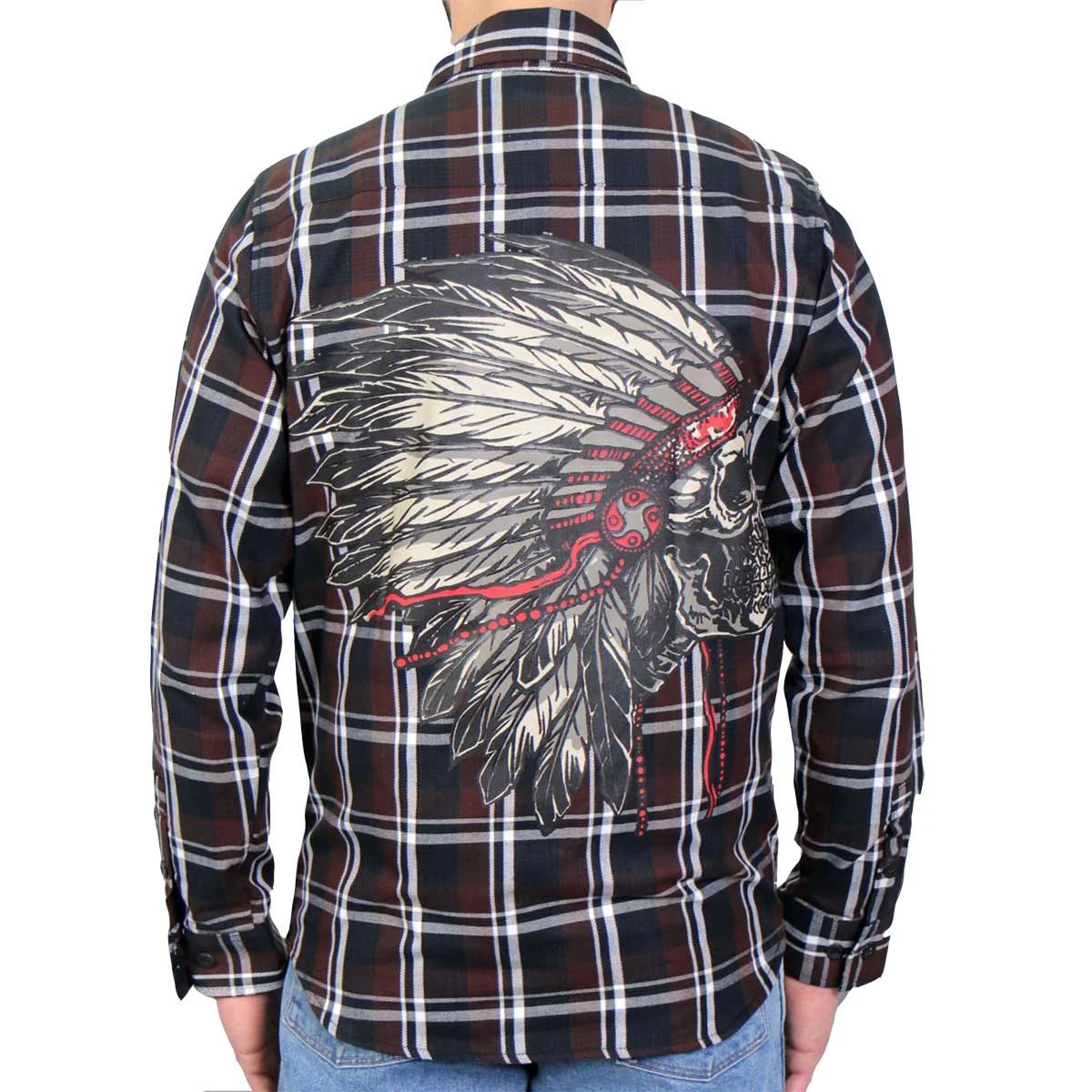 User-Friendly Hot Leathers FLM2109 Men’s Headdress Flannel Long Sleeve Shirt High-Grade