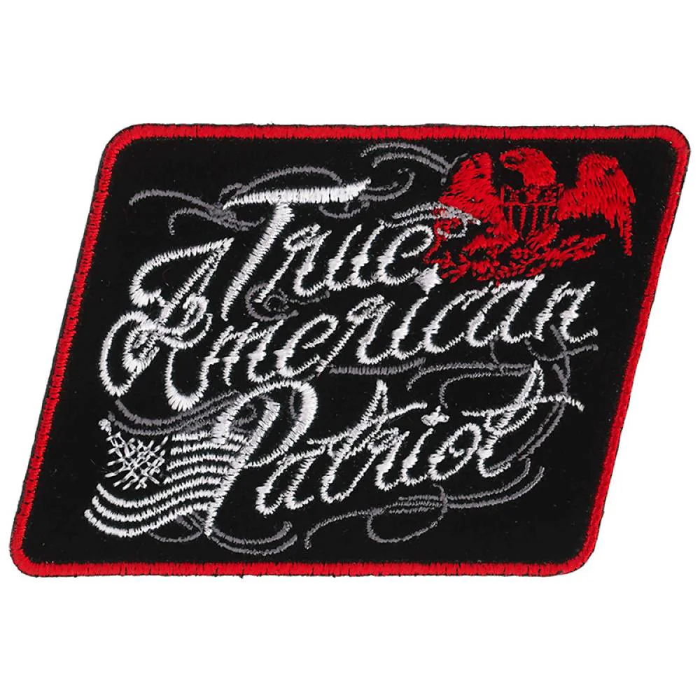 Elegant Hot Leathers PPQ1180 True American Patriot 3 Patch Trendy