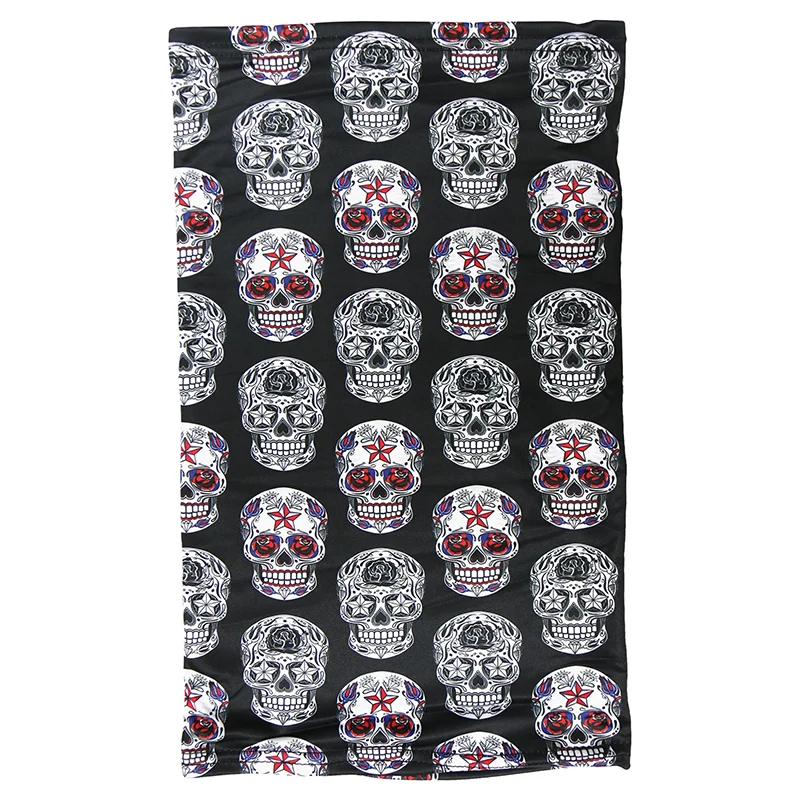 Original Design Hot Leathers HWN2018 Sugar Skulls Neck Gaiter Mask Elite
