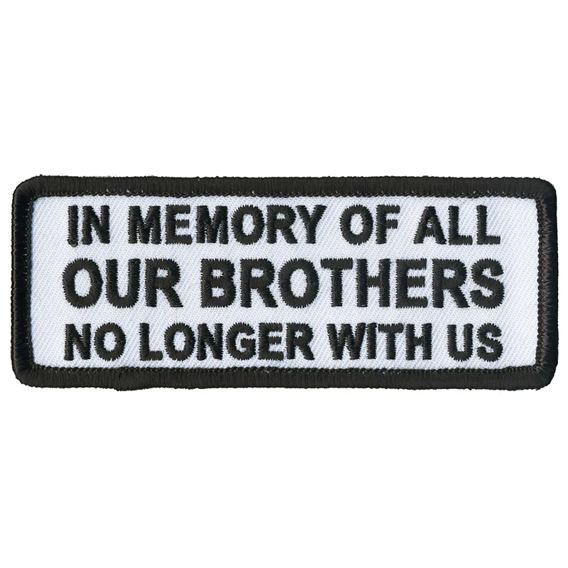 Fashionable Hot Leathers PPL9813 In Memory of 4 x 2 Patch Safe