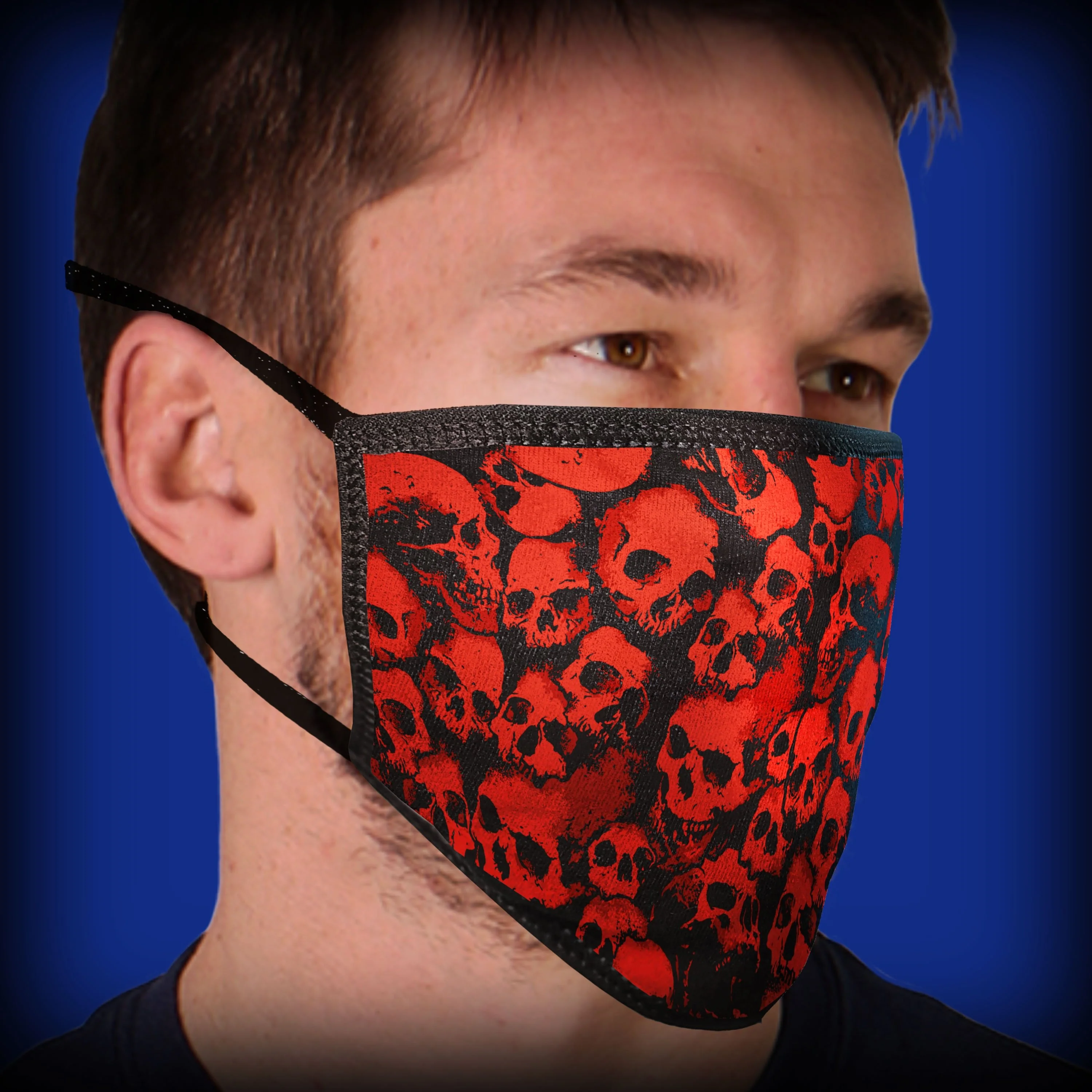 Original Hot Leathers FMD1008 Ancient Skulls Face Mask Natural