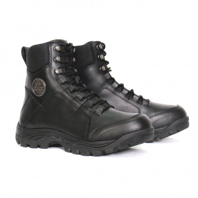 Durable Hot Leathers Men’s Road Patrol Black Lace-Up Boots – BTM1010Road PatrolRoad Patrol Efficient