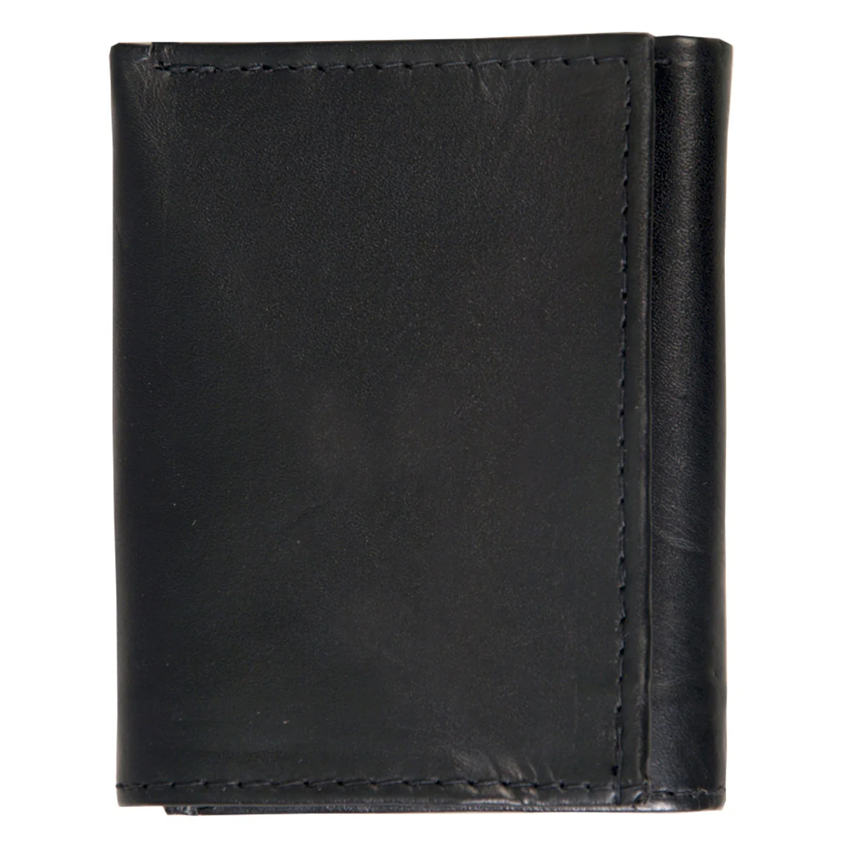 Detailed Hot Leathers WLD1008 Black Leather Tri-Fold Wallet Versatile