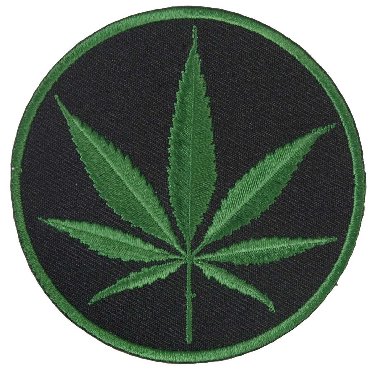 Fine Crafted Hot Leathers PPL9334 Cannabis Embroidered 3 x 3 Patch Fast