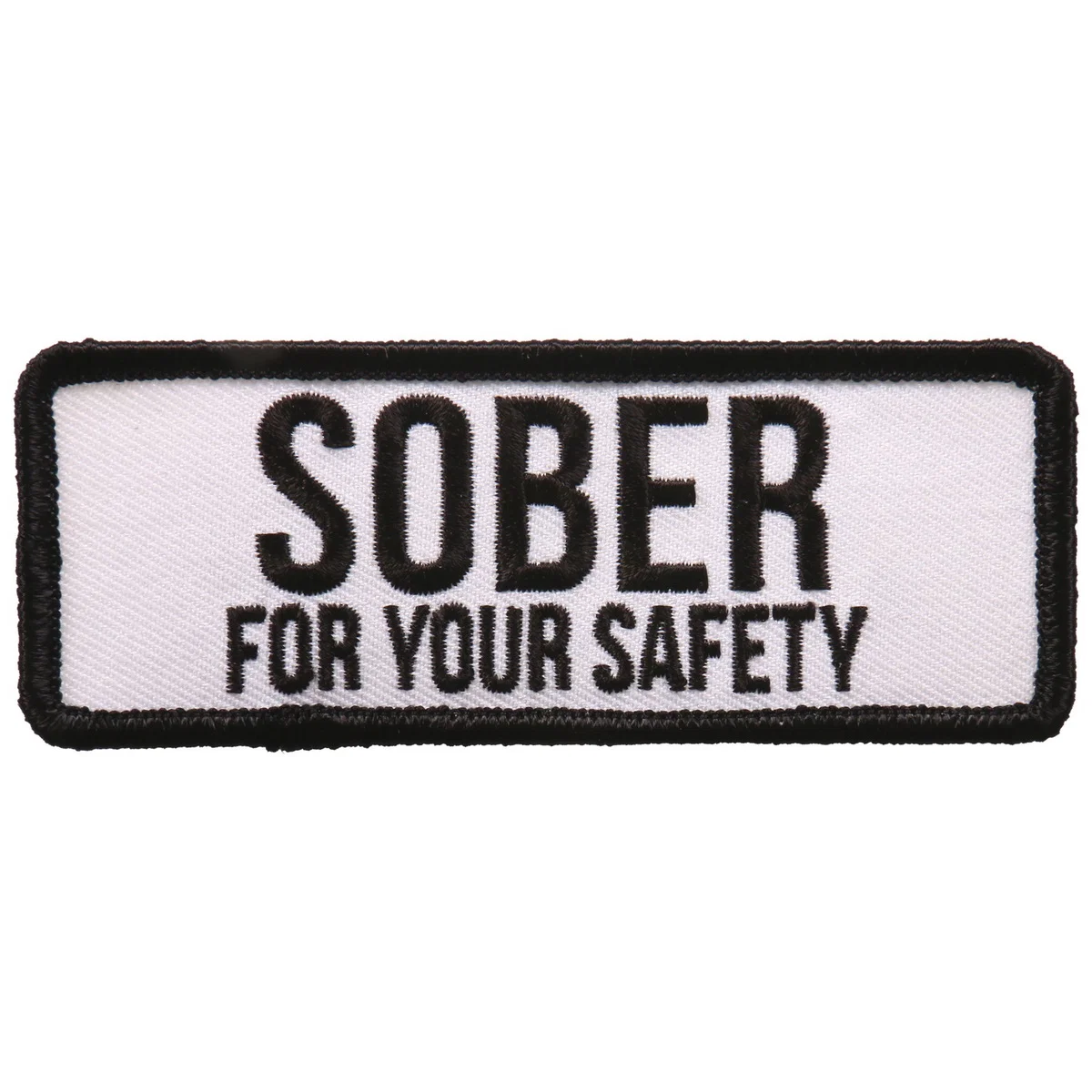 High-Grade Hot Leathers PPL9714 Sober For Your Safety 4 x2 Patch Optimized