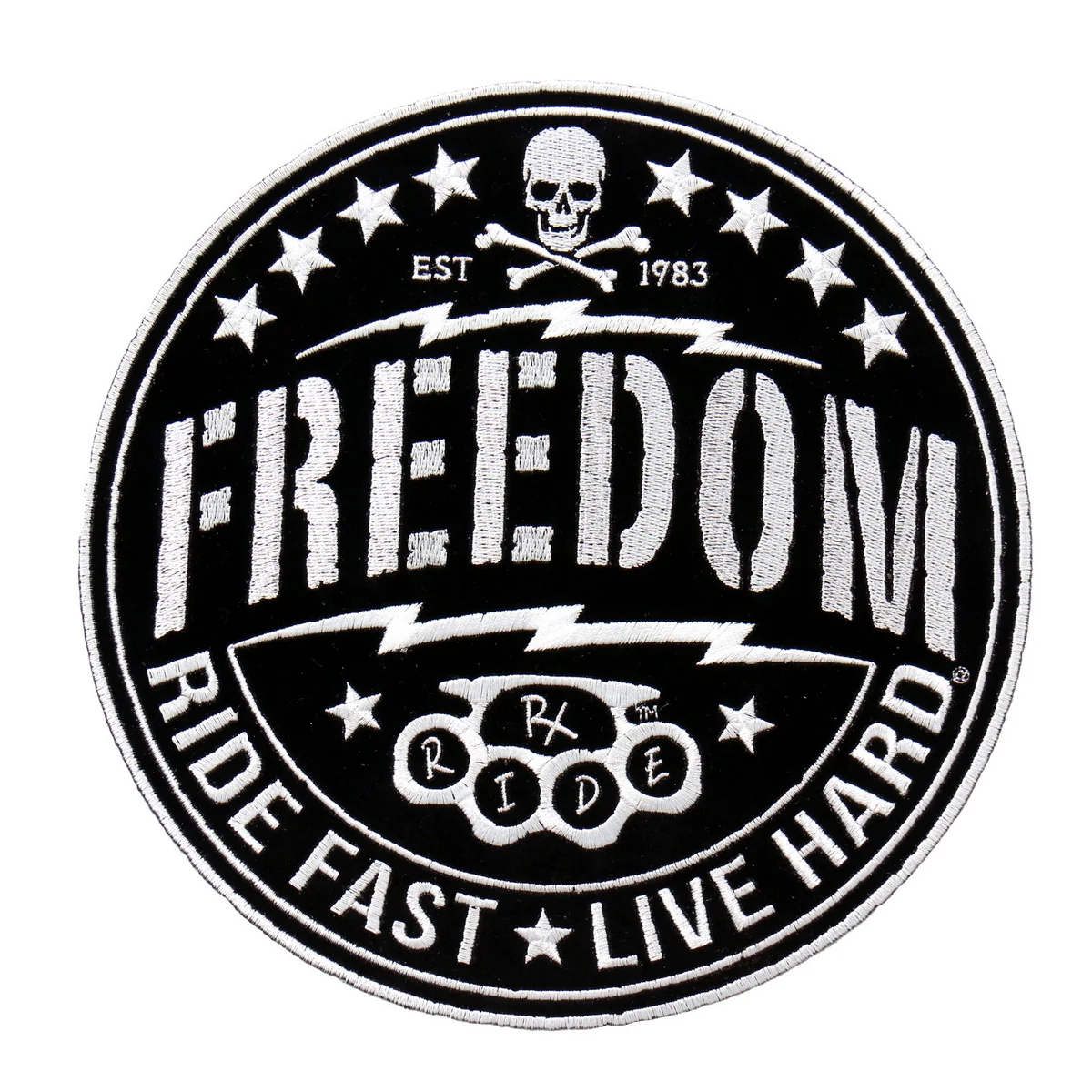 Sustainable Hot Leathers PPA8790 dom Ride Fast Live Hard 4 x 4 Patch Luxury