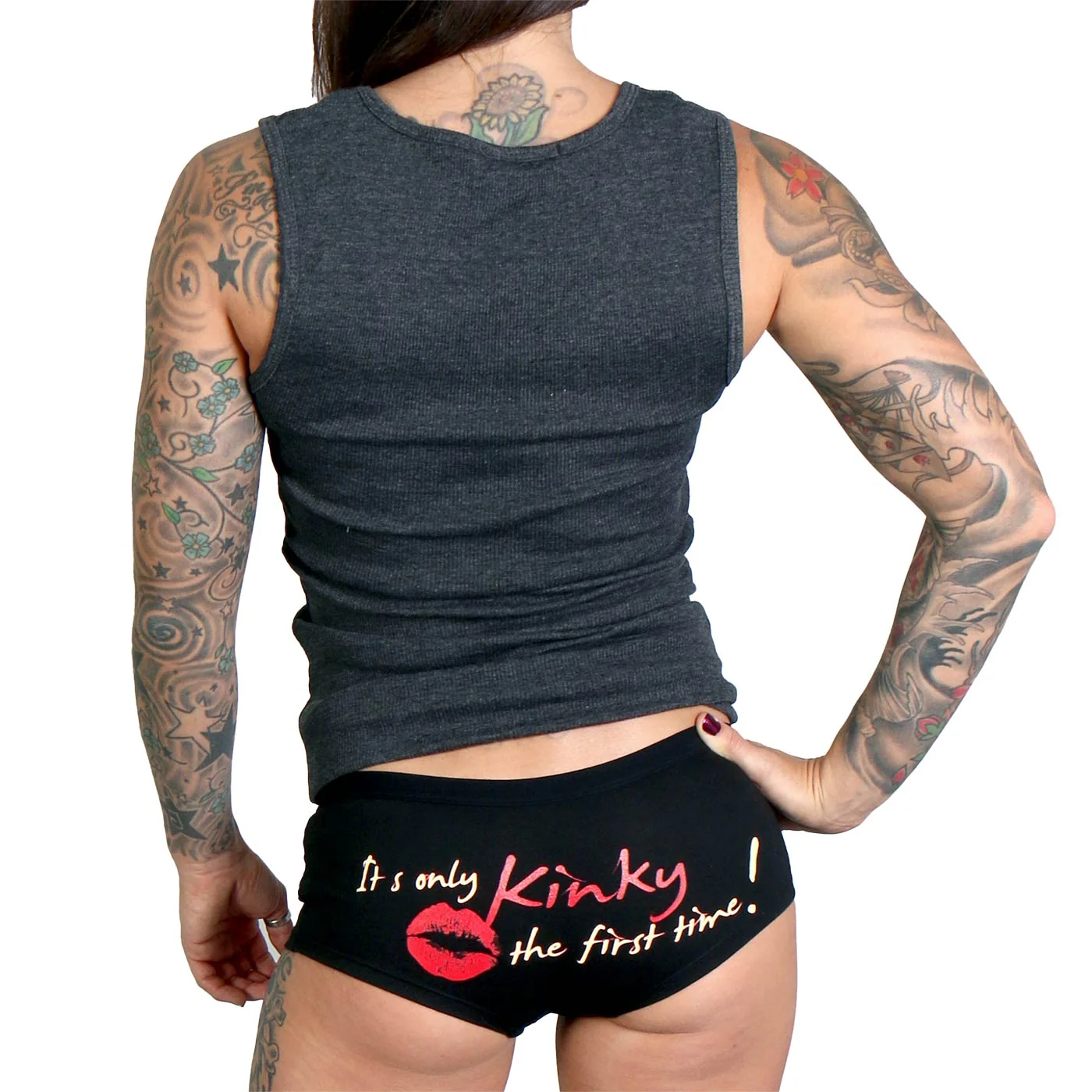 Practical Hot Leathers PTB7283 Its Only Kinky the First Time Ladies Boy Shorts Superior