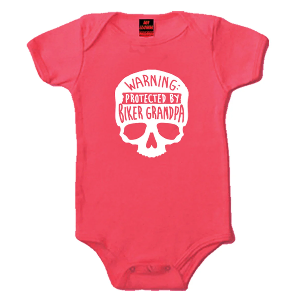 Reliable Hot Leathers GYS1037 Biker Grandpa Pink Baby Bodysuits Premium
