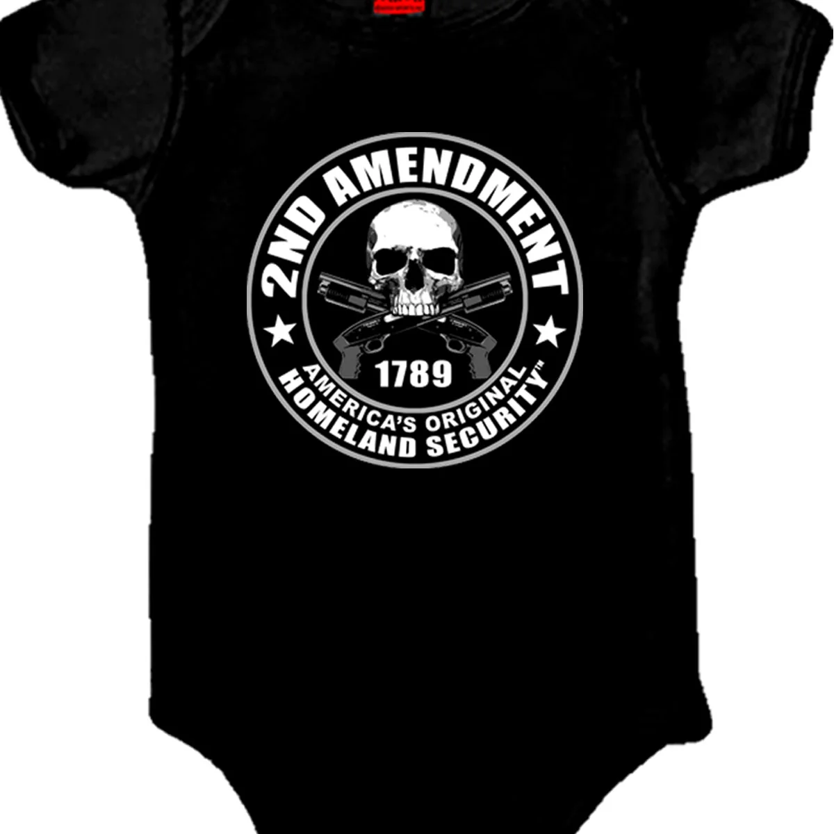 Convenient Hot Leathers GYS1053 2nd Amendment America’s Homeland Security Baby Bodysuit Breathable