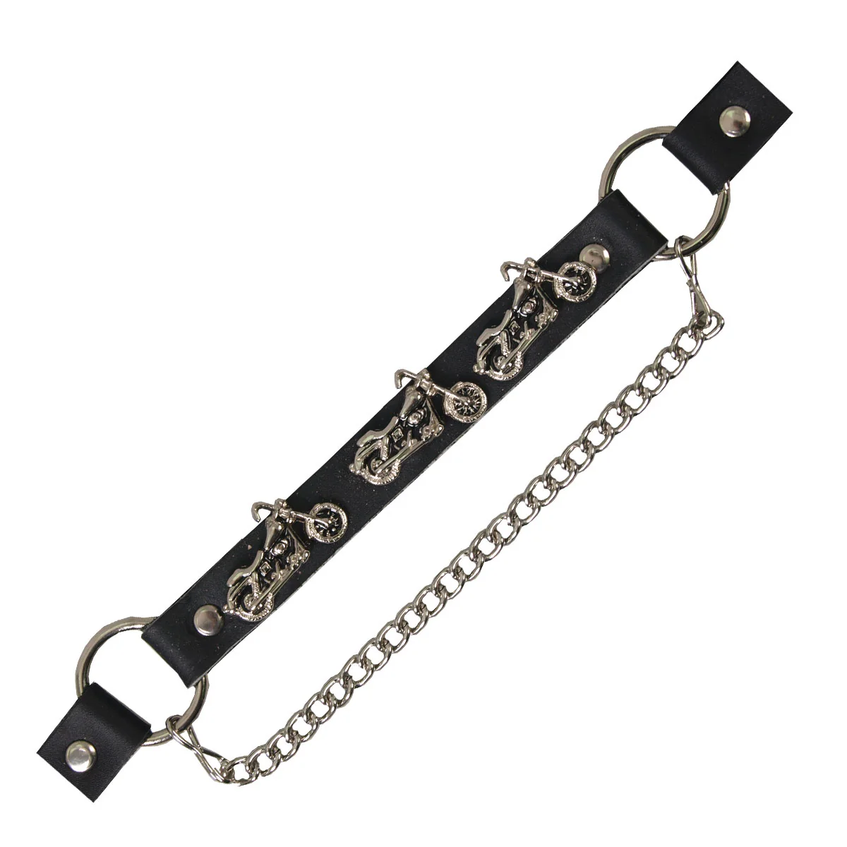 Secure Hot Leathers BNL1007 Motorcycle Boot Chain Minimalist