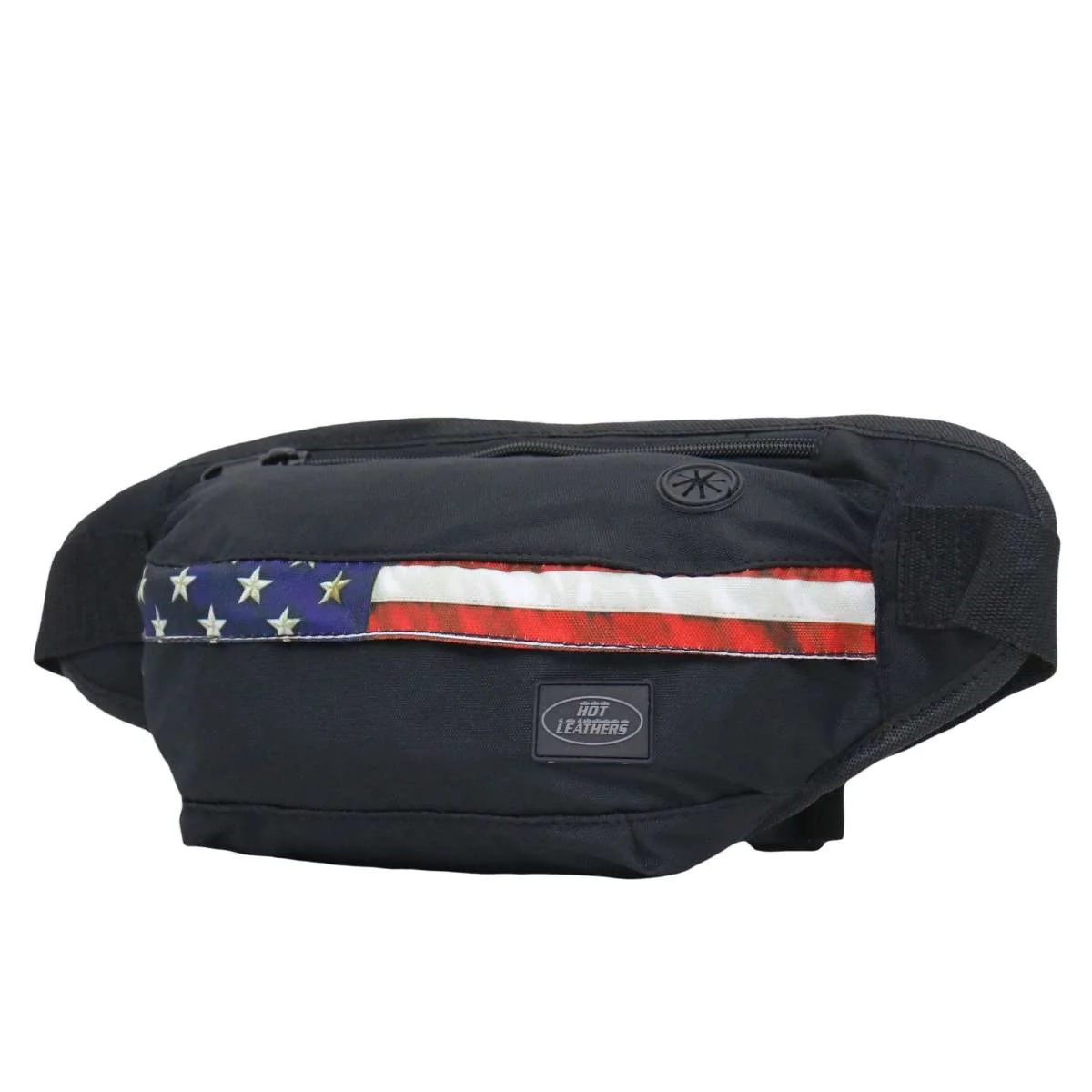 Original Hot Leathers BGA1011 Flag Strip Leather Belly Bag BGA1011 Fashionable