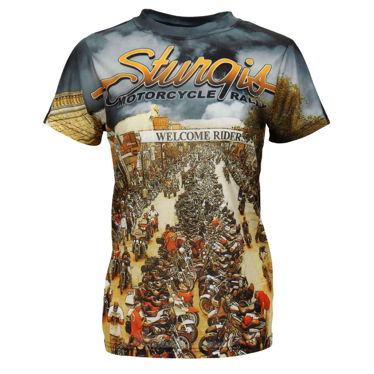 Long-Lasting Hot Leathers Ladies Sturgis Main Street Fitted 3D All Over Printed T-Shirt GLS1004 Powerful